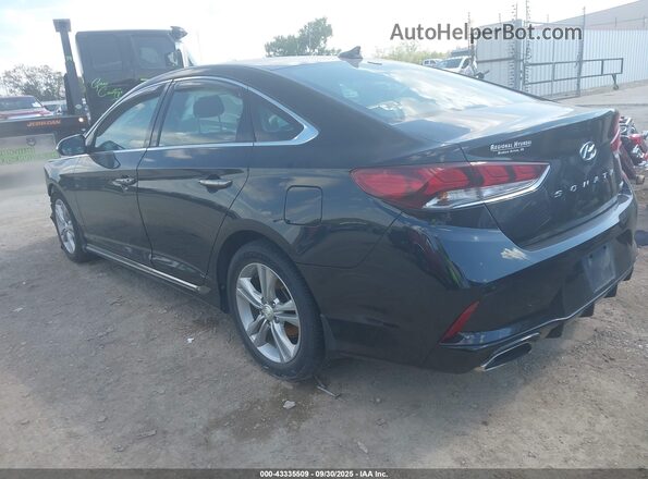 5NPE34AF0KH760121 2019 HYUNDAI SONATA Black Trasero izquierdo