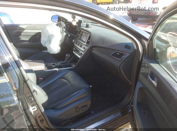 5NPE34AF0KH808636 2019 HYUNDAI SONATA Черный Вид салона спереди