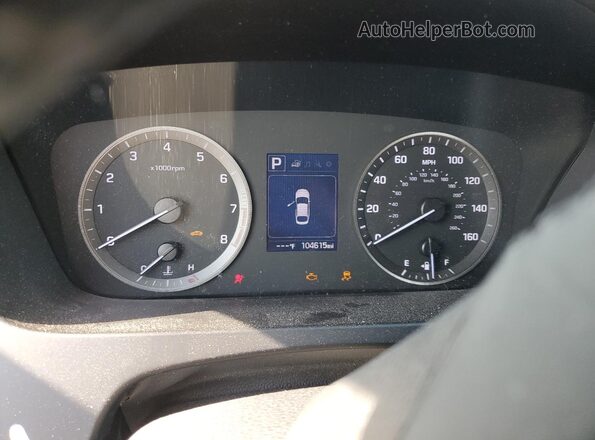 5NPE34AF2GH273591 2016 HYUNDAI SONATA Red Вид щитка приладів