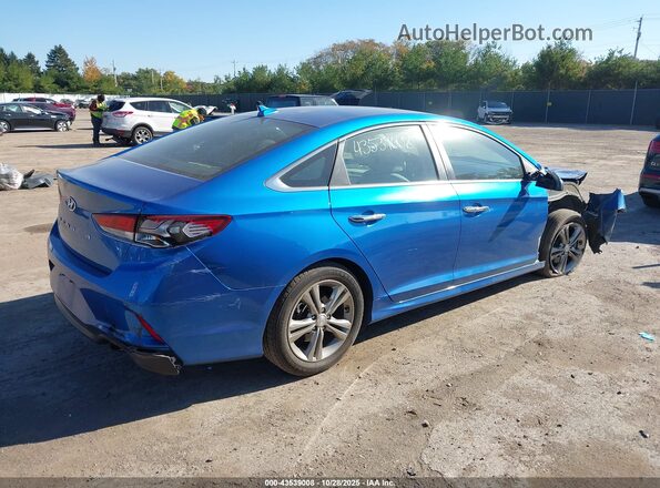 5NPE34AF6KH784665 2019 HYUNDAI SONATA Blue Հետևի աջ