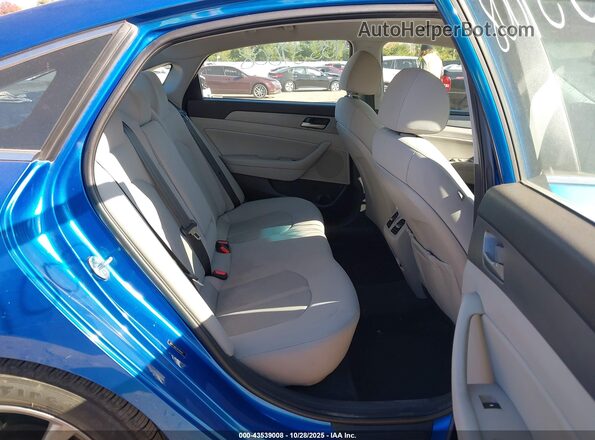 5NPE34AF6KH784665 2019 HYUNDAI SONATA Blue VIN կոդի պիտակի տեսք