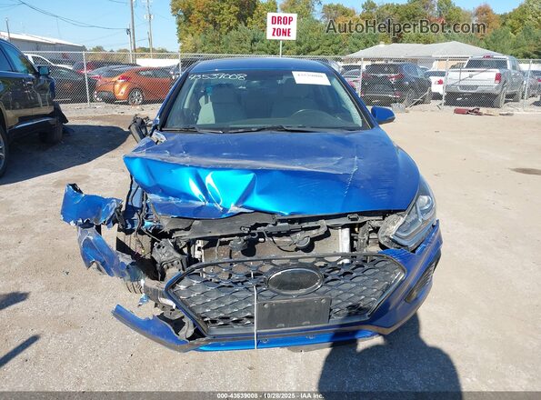 5NPE34AF6KH784665 2019 HYUNDAI SONATA Blue Սարքավորումների վահանակի տեսք