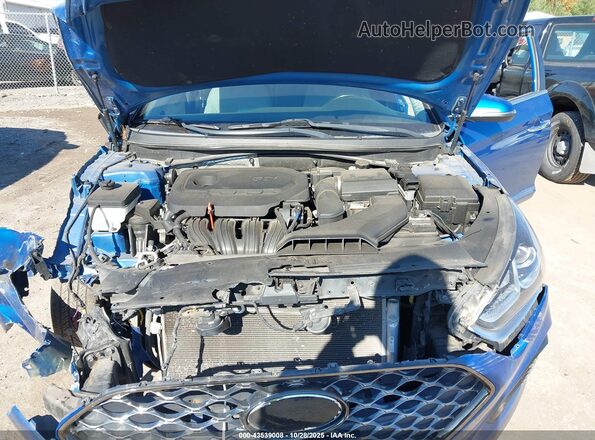 5NPE34AF6KH784665 2019 HYUNDAI SONATA Blue Հետևի տեսք