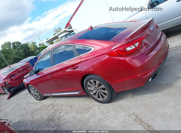 5NPE34AF7GH378921 2016 HYUNDAI SONATA Красный Панорамный вид салона 360°