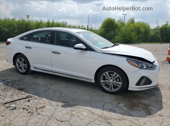5NPE34AF7JH627693 2018 HYUNDAI SONATA White Front right