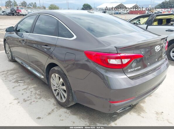 5NPE34AF9HH550528 2017 HYUNDAI SONATA Коричневый Задняя левая четверть