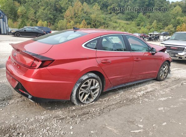 5NPEF4JA3LH017546 2020 HYUNDAI SONATA Red Tył prawy
