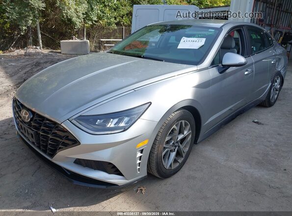 5NPEF4JA8LH060232 2020 HYUNDAI SONATA Silver Առջևի ձախ երեք քառորդ տեսարան