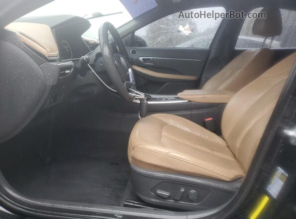 5NPEF4JAXLH036692 2020 HYUNDAI SONATA Charcoal Widok wnętrza z przodu
