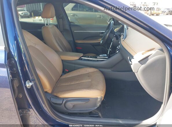 5NPEF4JAXLH038734 2020 HYUNDAI SONATA Blue Front interior view