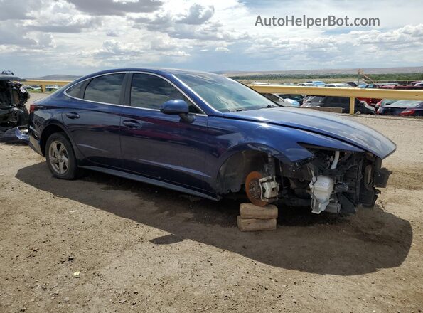 5NPEG4JA2LH013694 2020 HYUNDAI SONATA Blue Передня права чверть