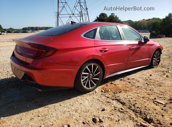5NPEH4J21LH013708 2020 HYUNDAI SONATA Red 