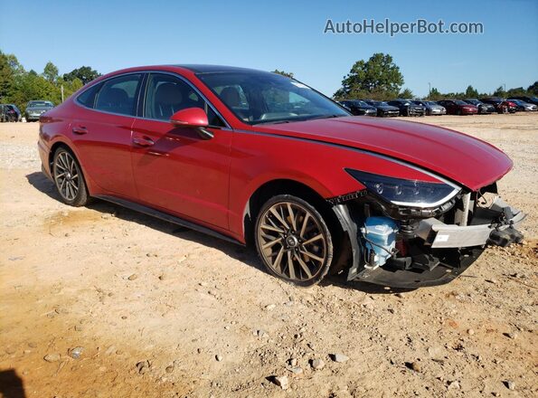 5NPEH4J21LH013708 2020 HYUNDAI SONATA Red 