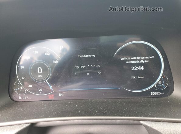 5NPEH4J23LH044846 2020 HYUNDAI SONATA Silver Սարքավորումների վահանակի տեսք