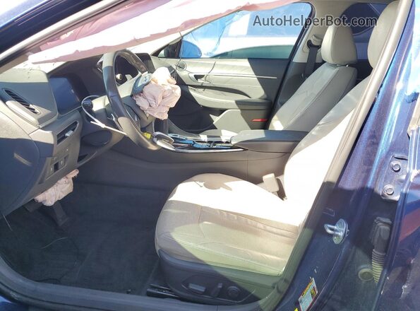 5NPEH4J26LH035252 2020 HYUNDAI SONATA Blue Front interior view