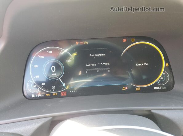 5NPEH4J26LH035252 2020 HYUNDAI SONATA Blue Instrument cluster view