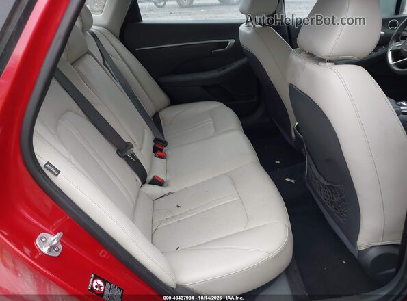5NPEH4J27LH004849 2020 HYUNDAI SONATA Красный Вид наклейки с VIN-кодом