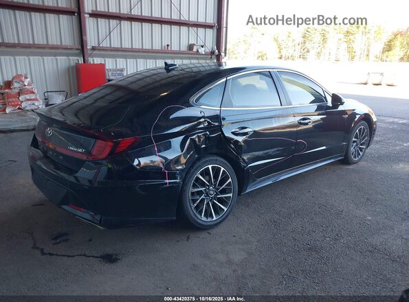 5NPEH4J27LH008562 2020 HYUNDAI SONATA Black უკანა მარჯვენა
