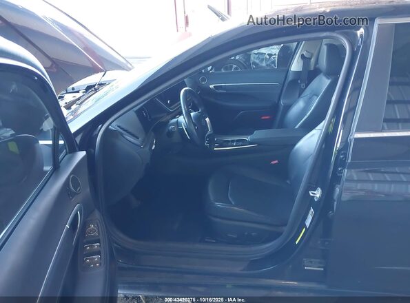 5NPEH4J27LH008562 2020 HYUNDAI SONATA Black წინა სალონის ხედი