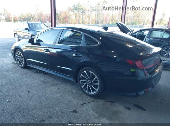 5NPEH4J27LH008562 2020 HYUNDAI SONATA Black უკანა მარცხენა
