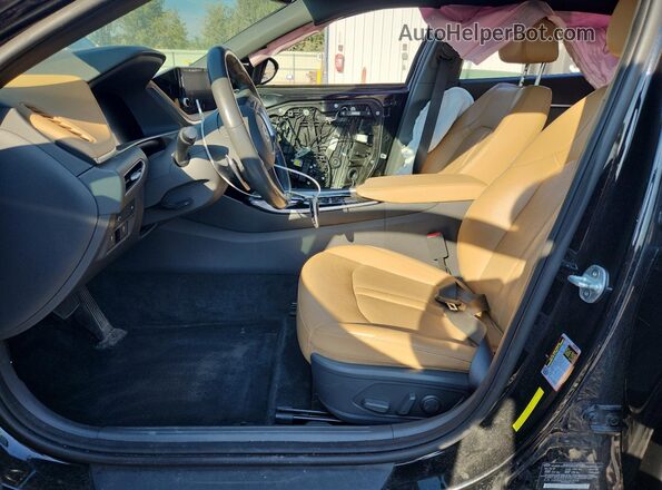5NPEH4J2XLH024058 2020 HYUNDAI SONATA Black წინა სალონის ხედი