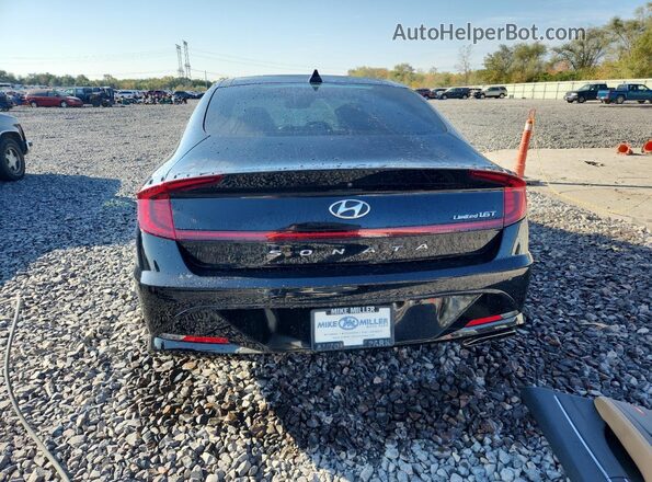 5NPEH4J2XLH024058 2020 HYUNDAI SONATA Black უკანა ხედი