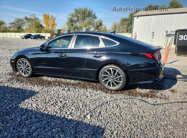 5NPEH4J2XLH024058 2020 HYUNDAI SONATA Black უკანა მარცხენა