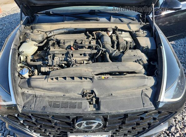 5NPEH4J2XLH024058 2020 HYUNDAI SONATA Black უკანა სალონის ხედი