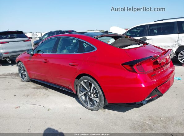 5NPEJ4J25NH137570 2022 HYUNDAI SONATA Красный Задняя левая четверть