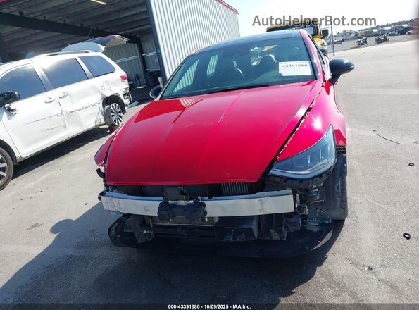 5NPEJ4J25NH137570 2022 HYUNDAI SONATA Красный Вид задней части салона