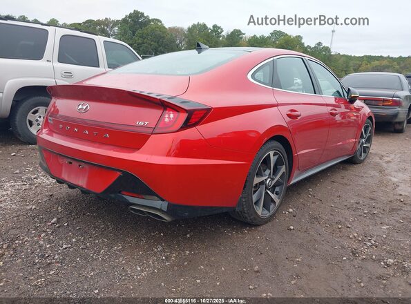 5NPEJ4J27NH136338 2022 HYUNDAI SONATA Red Tył prawy
