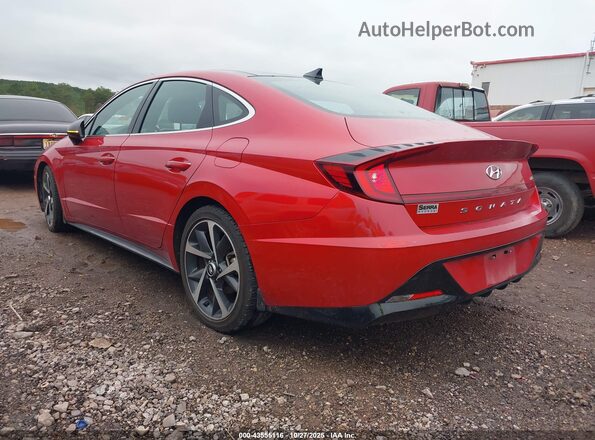 5NPEJ4J27NH136338 2022 HYUNDAI SONATA Red Tył lewy