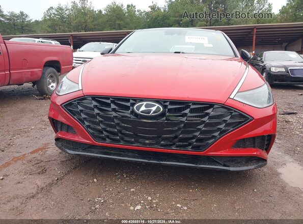 5NPEJ4J27NH136338 2022 HYUNDAI SONATA Red Widok zestawu wskaźników