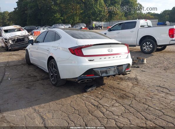 5NPEK4JC3MH125843 2021 HYUNDAI SONATA White Հետևի ձախ