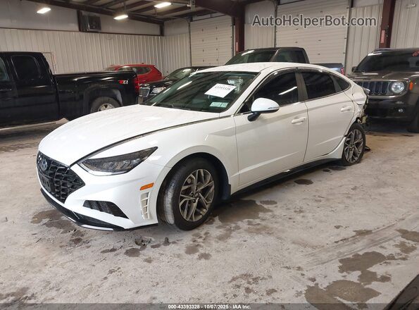 5NPEL4JA4MH100381 2021 HYUNDAI SONATA White Передня ліва чверть