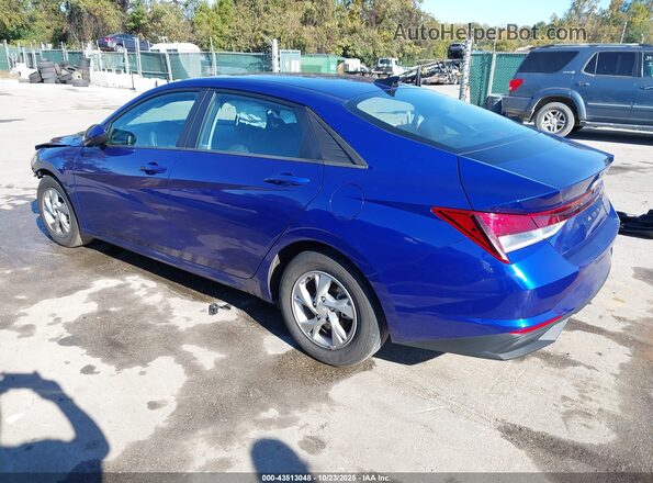 5NPLL4AG7NH078776 2022 HYUNDAI ELANTRA Blue Tył lewy