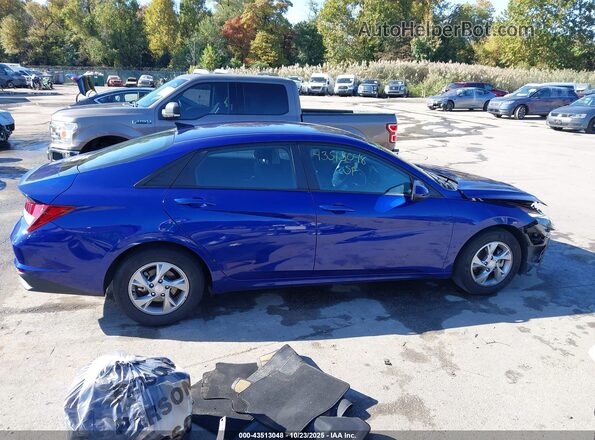 5NPLL4AG7NH078776 2022 HYUNDAI ELANTRA Blue Widok wnętrza 360 stopni