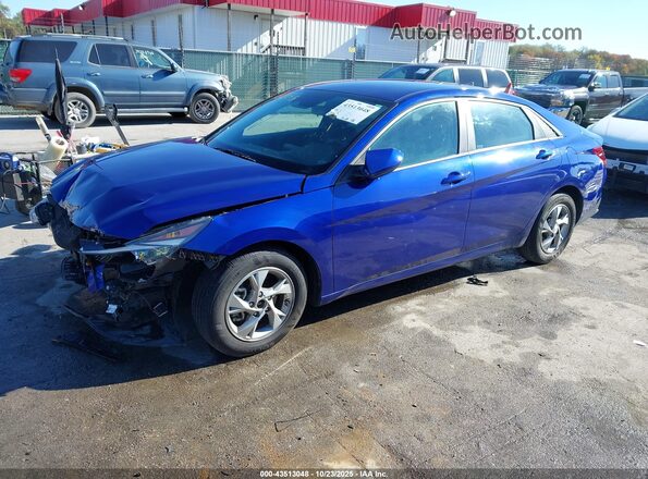 5NPLL4AG7NH078776 2022 HYUNDAI ELANTRA Blue Przód lewy