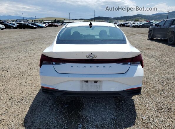 5NPLM4AG2MH029948 2021 HYUNDAI ELANTRA White Հետևի տեսք