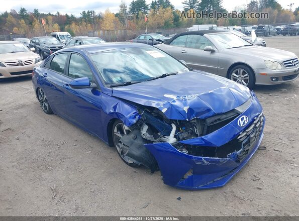 5NPLS4AG2PH090954 2023 HYUNDAI ELANTRA Blue Вид задньої частини салону