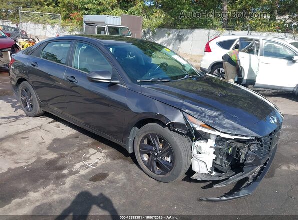 5NPLS4AG7NH076335 2022 HYUNDAI ELANTRA Black Front view