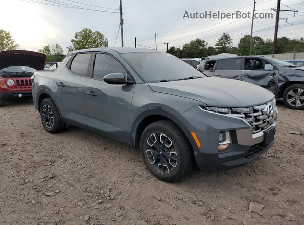 5NTJB4AE2NH013716 2022 HYUNDAI SANTA Gray Передня права чверть