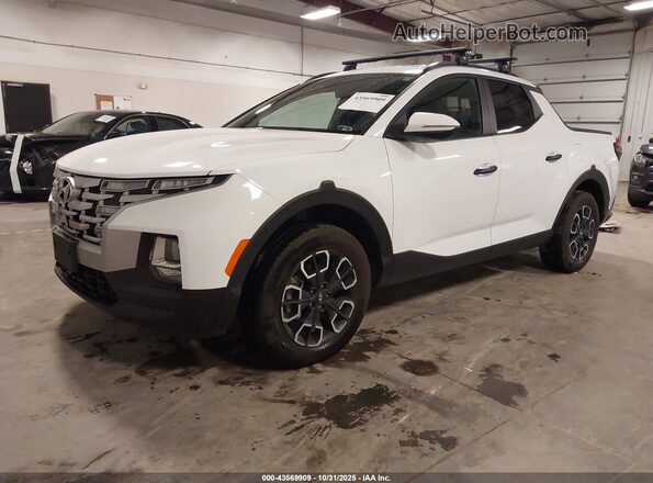5NTJCDAE1NH037972 2022 HYUNDAI SANTA CRUZ White Առջևի ձախ երեք քառորդ տեսարան