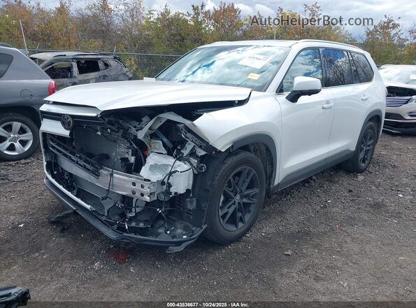 5TDAAAB56SS087080 2025 TOYOTA GRAND HIGHLANDER White წინა მარცხენა ხედი სამი მეოთხედიდან