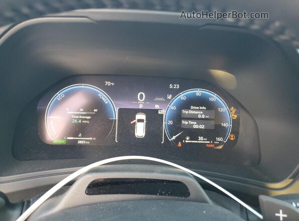 5TDADAB56SS016419 2025 TOYOTA LIMITED Blue Vista del cuadro de instrumentos