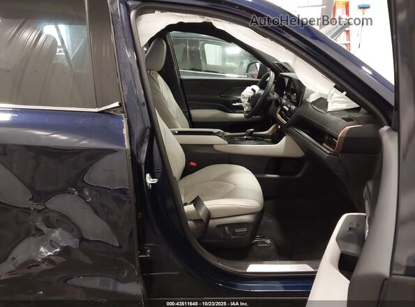 5TDADAB57RS009750 2024 TOYOTA HIGHLANDER HYBRID Blue Widok wnętrza z przodu