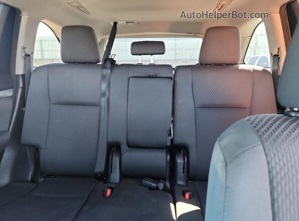 5TDBGRFH1JS038776 2018 TOYOTA HIGHLANDER HYBRID Gray Widok tylnych siedzeń