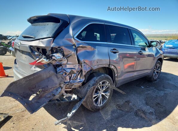 5TDBGRFH1JS038776 2018 TOYOTA HIGHLANDER HYBRID Gray Tył prawy