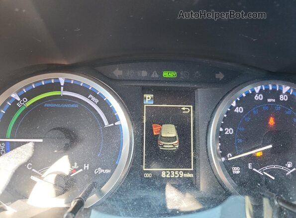 5TDBGRFH1JS038776 2018 TOYOTA HIGHLANDER HYBRID Gray Widok zestawu wskaźników