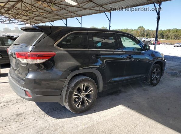 5TDBGRFH2JS039029 2018 TOYOTA HIGHLANDER HYBRID Black Tył prawy